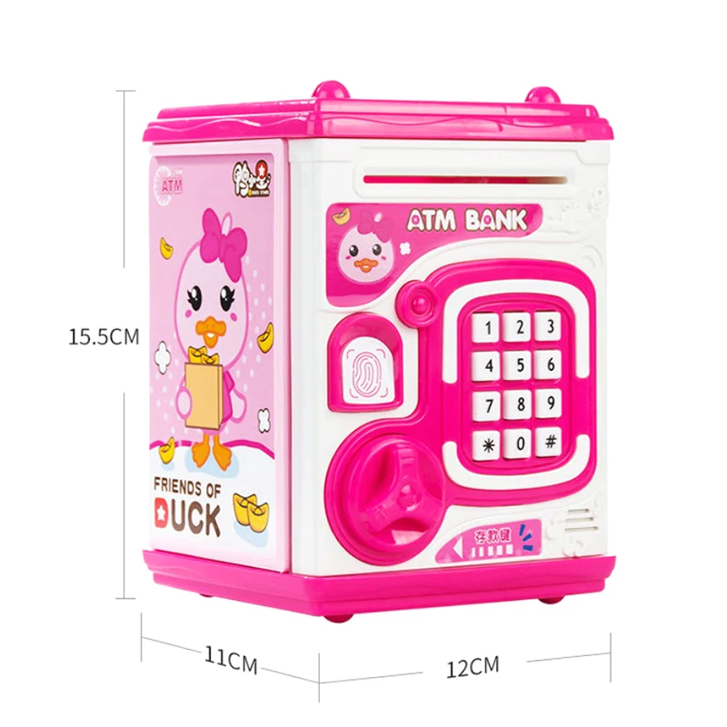 1PC Regali per bambini Salvadanaio elettronico in plastica Password elettronica Salvadanaio Password Contatore Codice Deposito sicuro