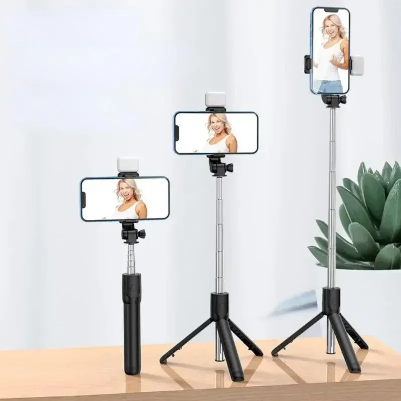 

Selfie Stick Wireless Bluetooth Selfies Stick with Fill Light Foldable Portable Tripod for Mobile Phone for Android IOS TikTok