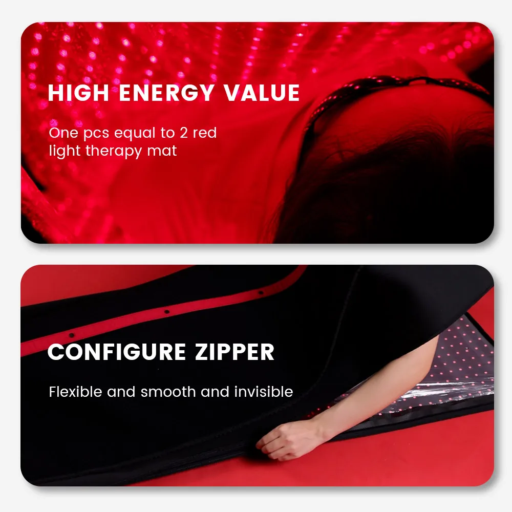GOOD IDEATHERAPY Red Light Therapy Sauna Full Body Red Light Therapy Blanket Red Light Therapy Bed Led Infrared for Home Use