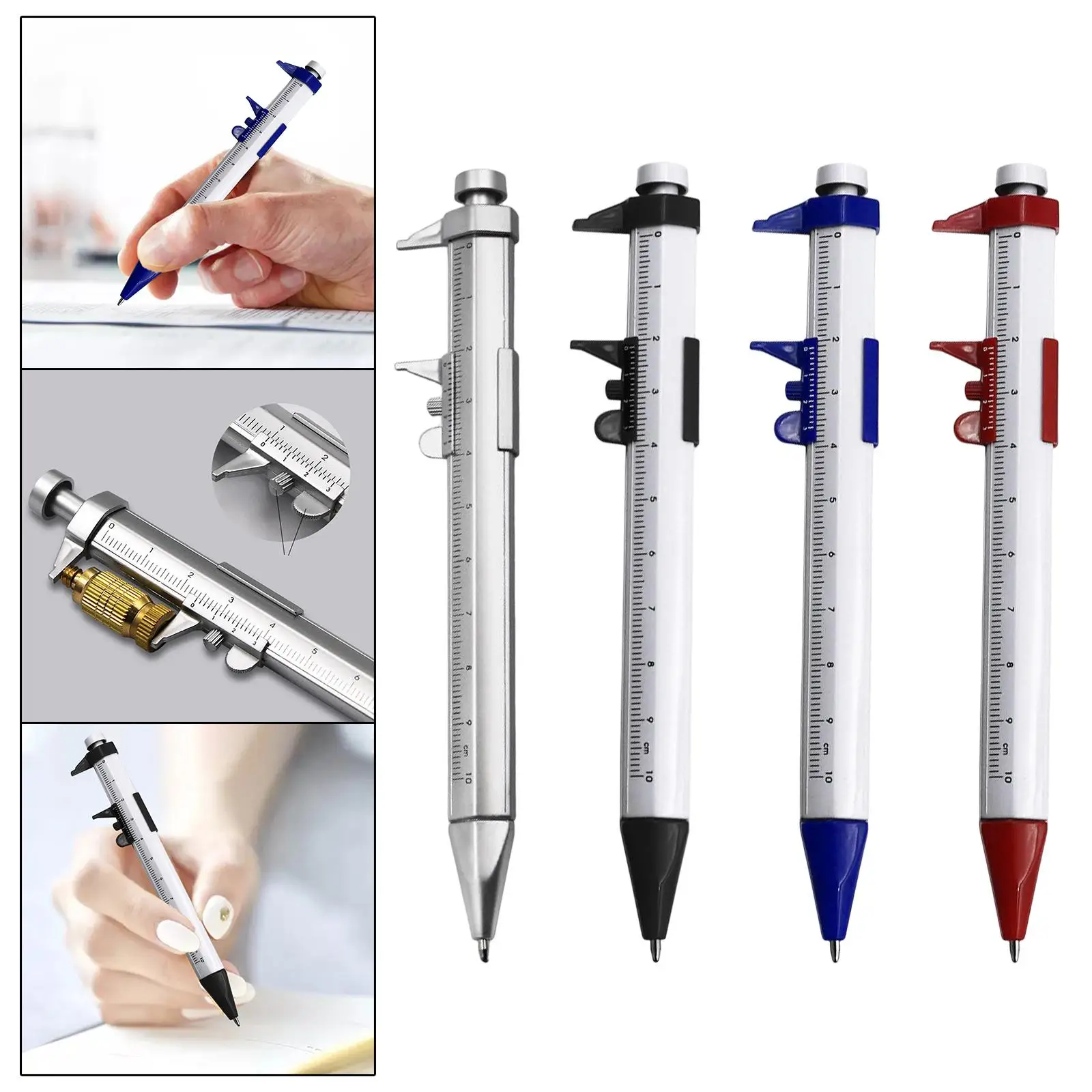 Ball Point Pen Caliper Portable 1mm for Writing Notetaking Office Supplies