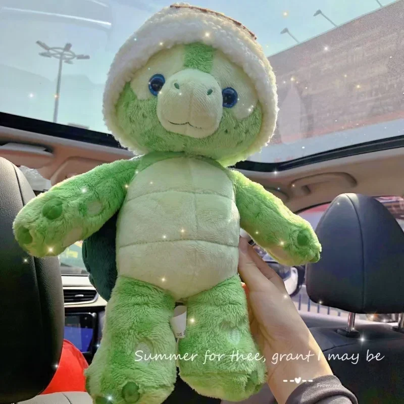 38cm Disney Bear Duffy and friend tortoise Olu Mel stuffed plush soft Kawaii sea turtle OluMel doll Sofa Bed Animal pillow gift