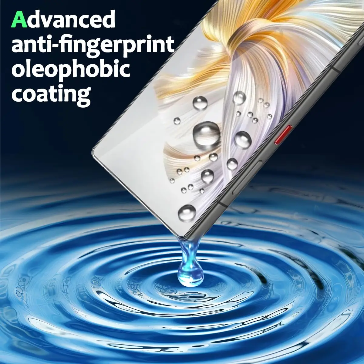 Displayschutzfolie für ZTE Nubia Z70 Z70S Ultra, 6,85 Zoll, aus gehärtetem Glas, NICHT vollständig abdeckend, HD-Kristall, 9H, kratzfest, kompatibel mit Handyhüllen. – Detail 5