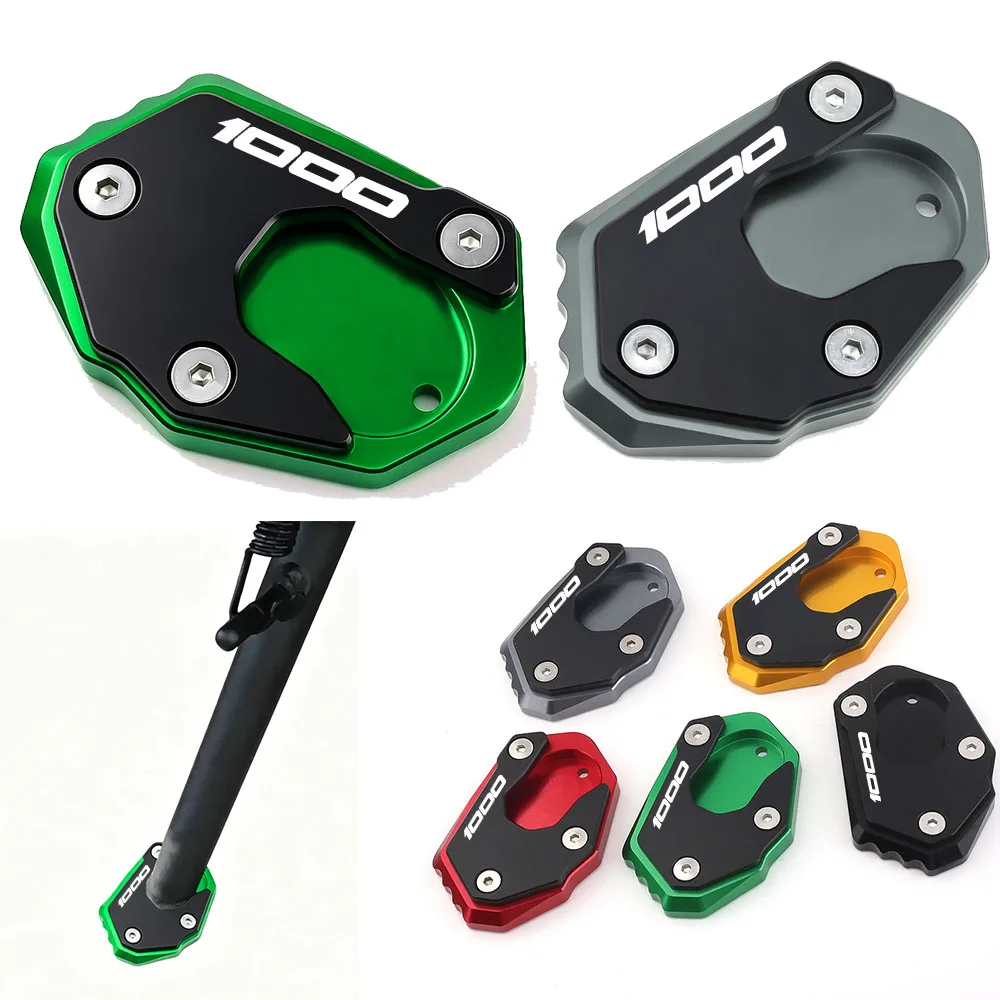 For Kawasaki  Z1000 Z 1000 Motorcycle Kickstand Foot Side Stand Extension Pad Support Plate Accessories 5 Colors