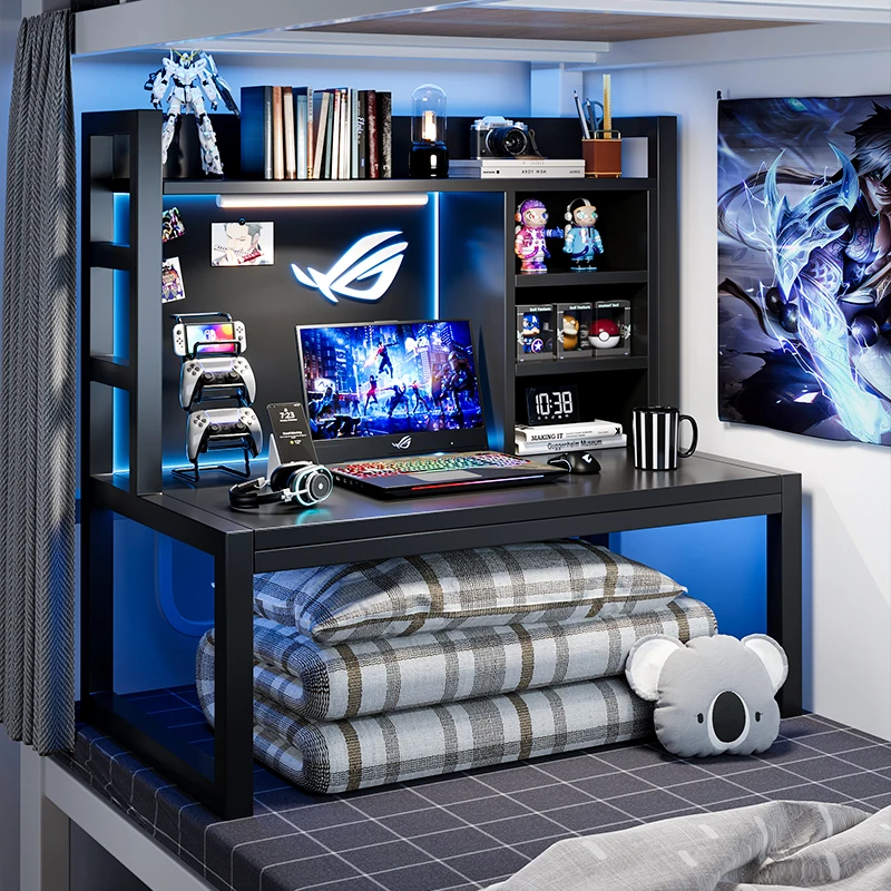 Bed computer desk college student bunk dormitory artifact lazy desk study notebook bed small table