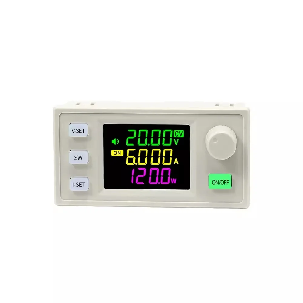 120W CNC Step Up Down Module DC Regulated For Power Supply Boost Converter 6.0-36.0V Input 0-36.0V Output VA Color Display