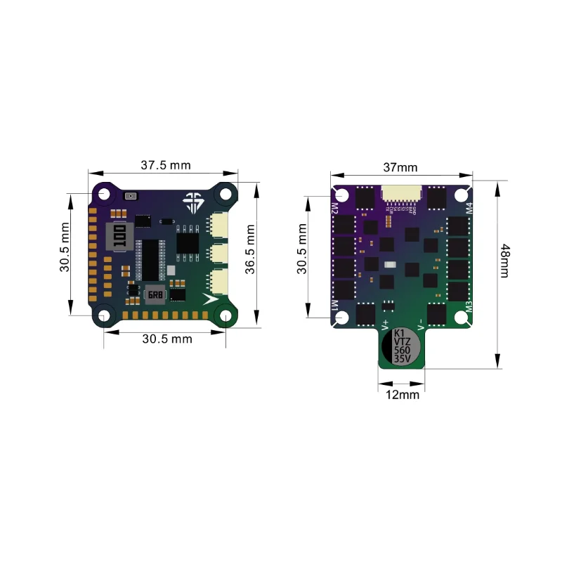 TJRC F722 60A Waterproof FPV Drone Stack 6S LiPo 30.5mm Flight Controller 4-in-1 ESC for Racing Freestyle