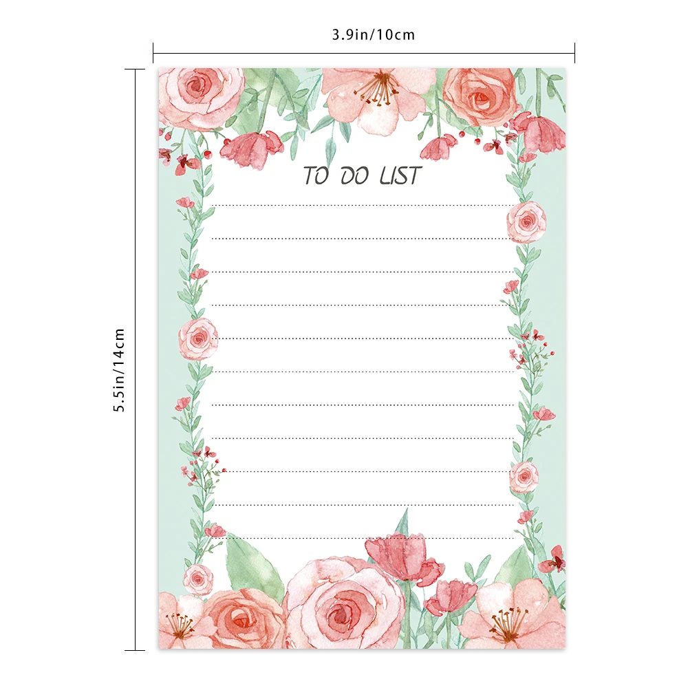 2pcs, To-Do Notepad - 50 Sheet Daily Planner Notebook, 5.5x3.9 Inch, Tear-Off Notepad, Task List, Memo, Back to School, Planner