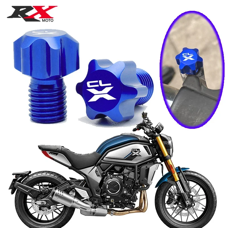 Pour CFMOTO 700 CLX CLX700 700CLX Sport Heritage Adv 2021 2022 2023, accessoires de moto, 1 paire de vis de bouchon de trou de miroir M10X1.25