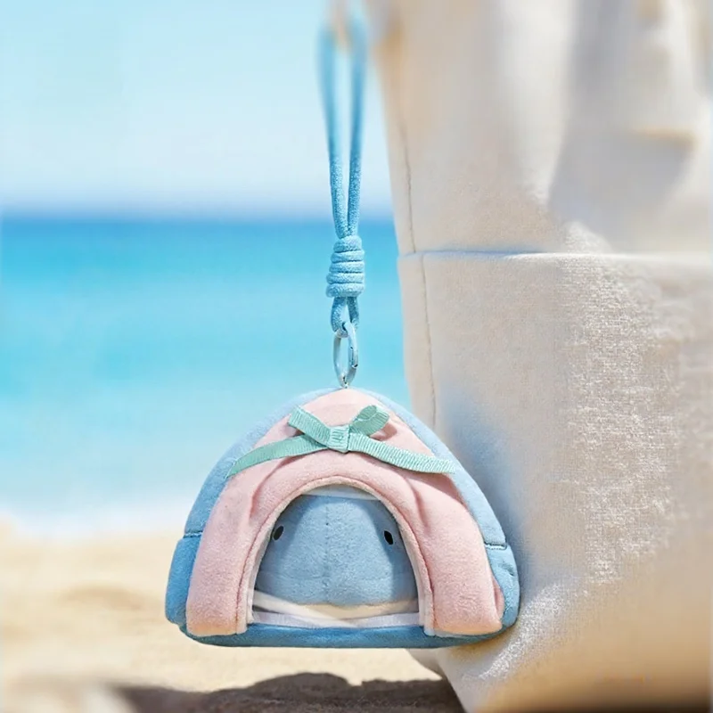 

Funny Sea Mini House Whale Plush Toys Funny Detachable Cartoon Deep Sea Whale Pendnats Kawaii Keychain Bags Decor Lovely Gift
