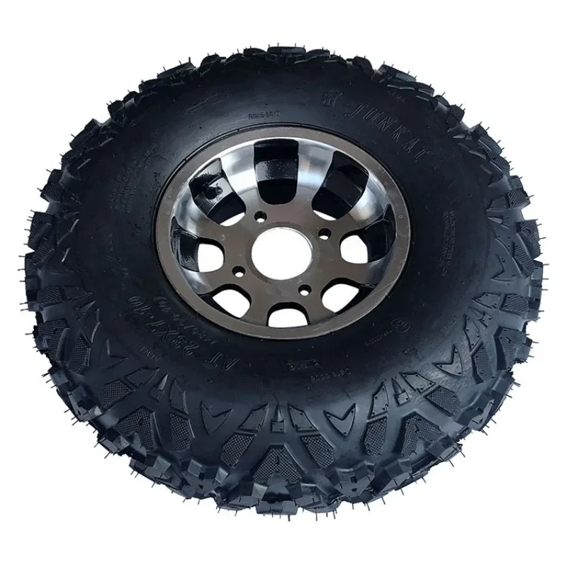 

Four-wheel Daniel ATV accessories 23 * 7-10 inch A-shaped vacuum tire with aluminum hub assembly with decorative cover