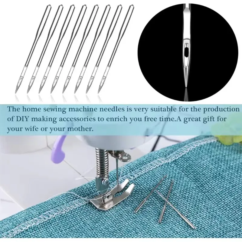 Sewing Machine Needles, 50PCS Universal Sewing Machine Needle, Sizes HAX1 75/11, 80/12,90/14, 100/16, 110/18