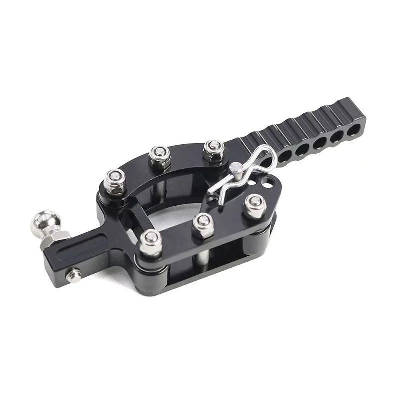 Metal Adjustable Tow Hook Trailer Hitch For 1/8 1/10 RC Crawler Car Rogue Hook TRX4 Trx6 SCX10 90046 D90 D110 MK07 Upgrades