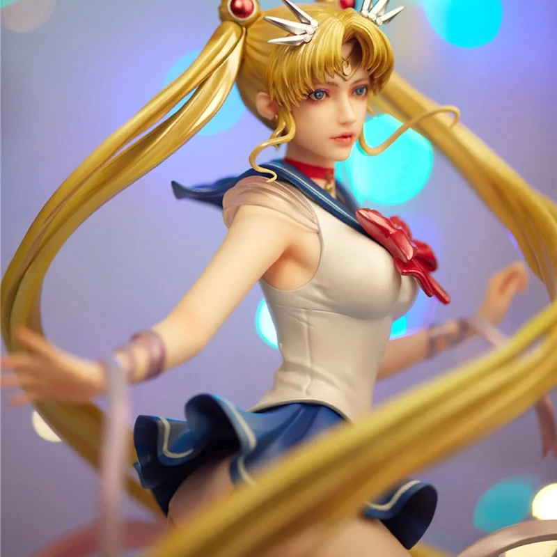 (In Stock) (W_3812) 1/4 Sailor Moon Usagi Tsukino Unpainted Unassembled GK Anime Figure Diy White Resin Model Kit
