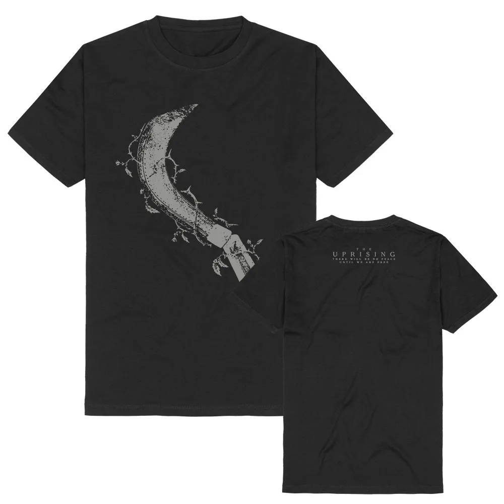 The Uprising Sickle T-Shirt Unisex Streetwear Short Sleeve Summer Cotton Casual Tshirts Graphic Print Merch Tees Women Men Shirt