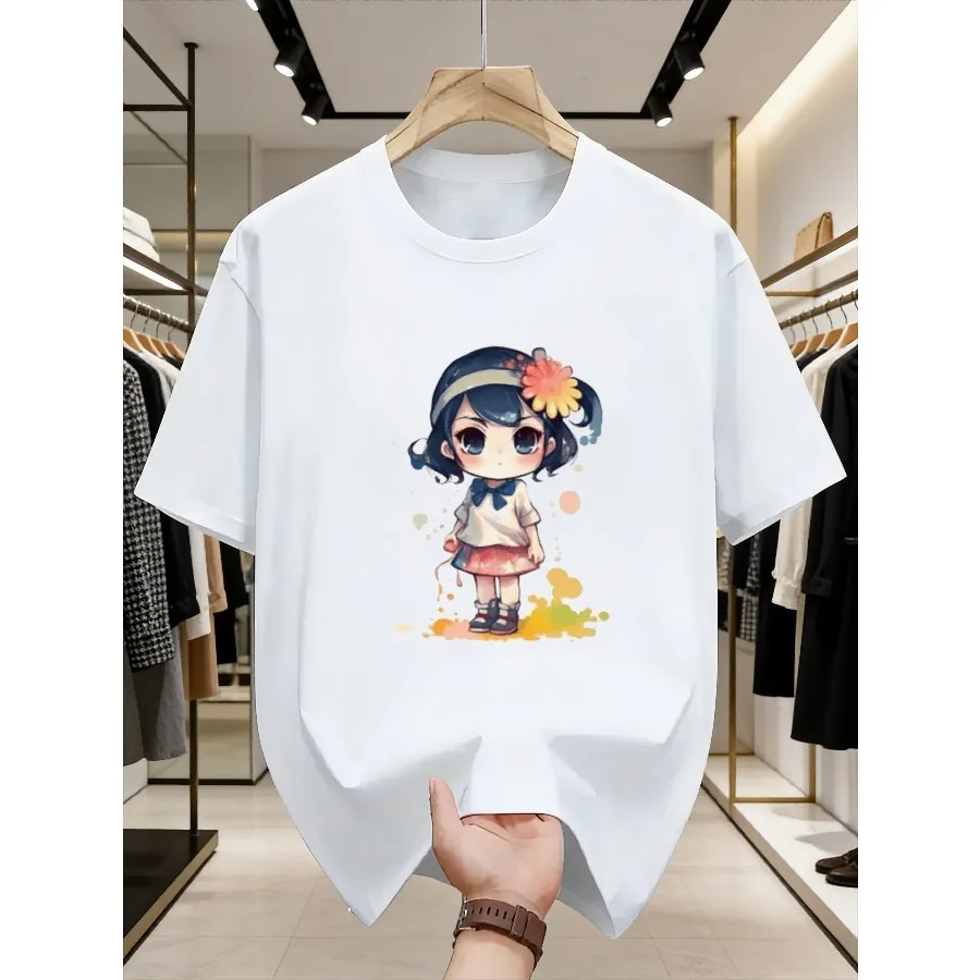 Tshirt Fashionable Crew Neck Cotton Comfortable Breathable Casual Summer Short Sleeve Graphic Print Hand Drawn Series Men Women