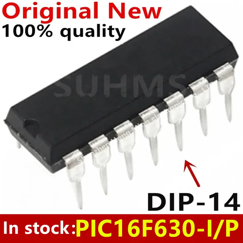 (5개)100% 새 PIC16F630-I/P PIC16F630-IP PIC16F630-I PIC16F630 DIP-14