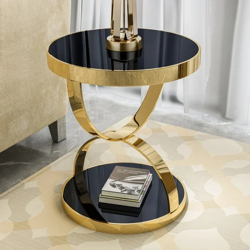 /Luxury home furniture end gold side table/coffee table