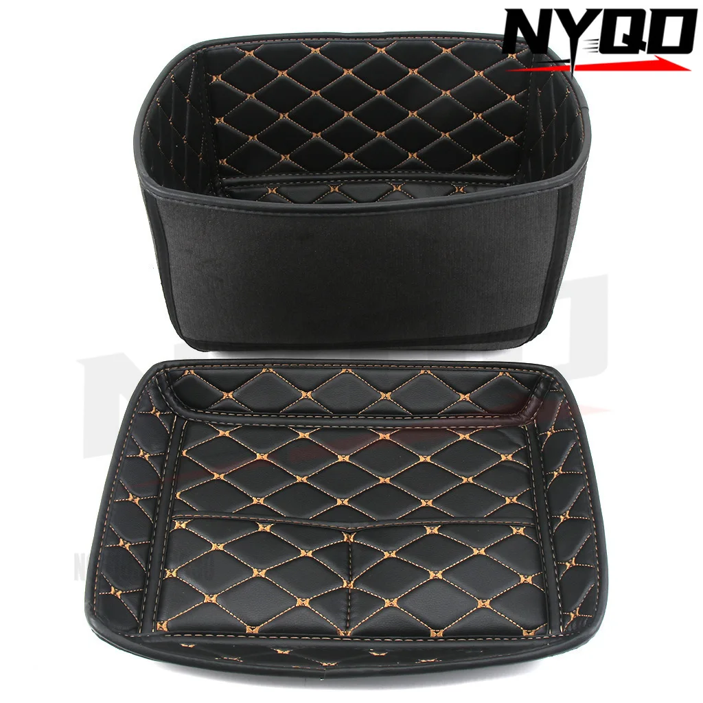 Motorcycle trunk pad Electric car trunk pad Aluminum alloy trunk pad Leather lining PU lining for 28L 36L 45L55L65L80L100L