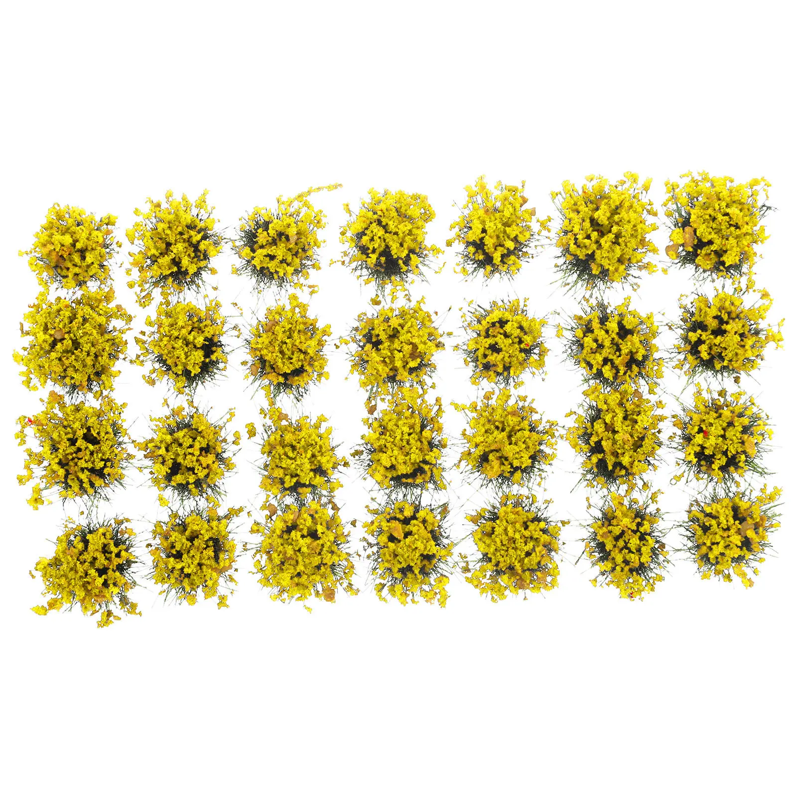

1 Box Simulated Flower Cluster Grass Vegetation for Sand Table Miniature Garden Railroad Landscape Fairy Landscape Ornament