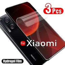 3Pcs Hydrogel Film For Xiaomi Redmi Note 13 14 12 11 10 9 8 Pro Plus Screen Protector 12S 11S 10S 9T 8T Soft