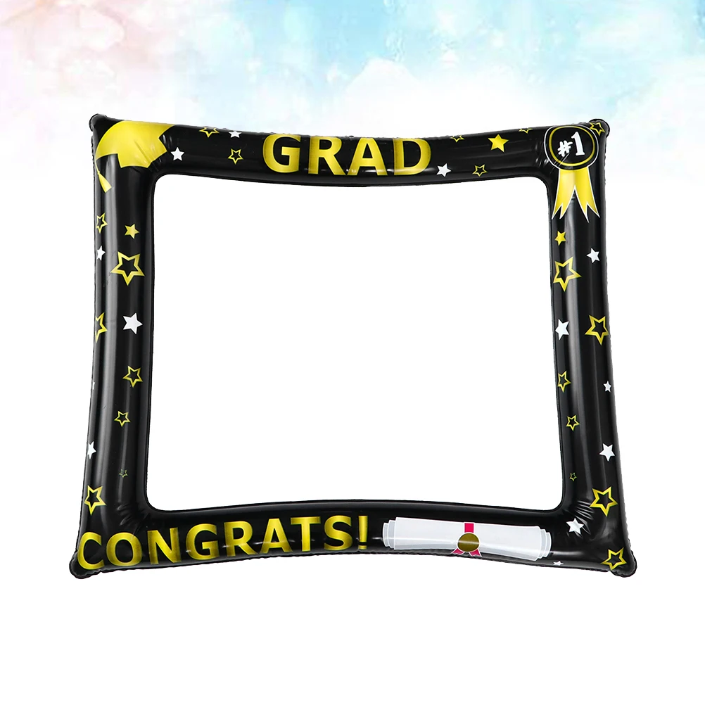 

2Pcs Inflatable Photo Frame Portable Bright Graduation Party Photography Accessories Photo Booth Prop Party Supplies Frame