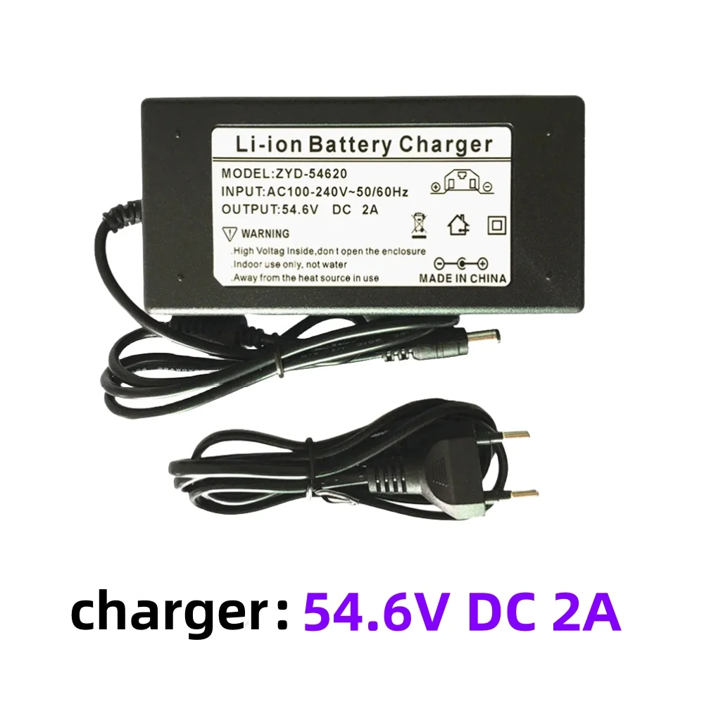 100% new 48V 24000mAh 13S6P Li-ion Battery Pack 2000W Citycoco Motorized Scooter Battery Built In 50A BMS+54.6V Charger