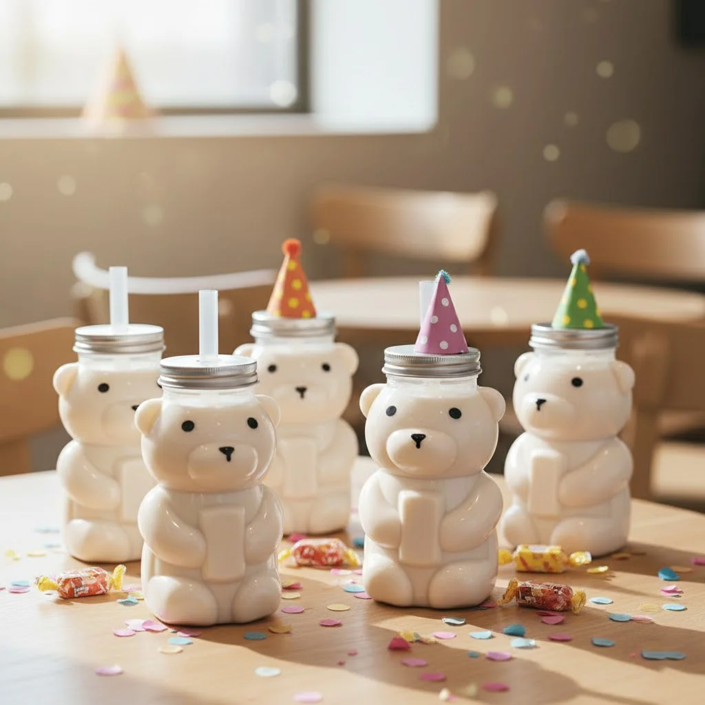 500ml Portable Cartoon Bear Tr - Bear Canister ulasan dan harga