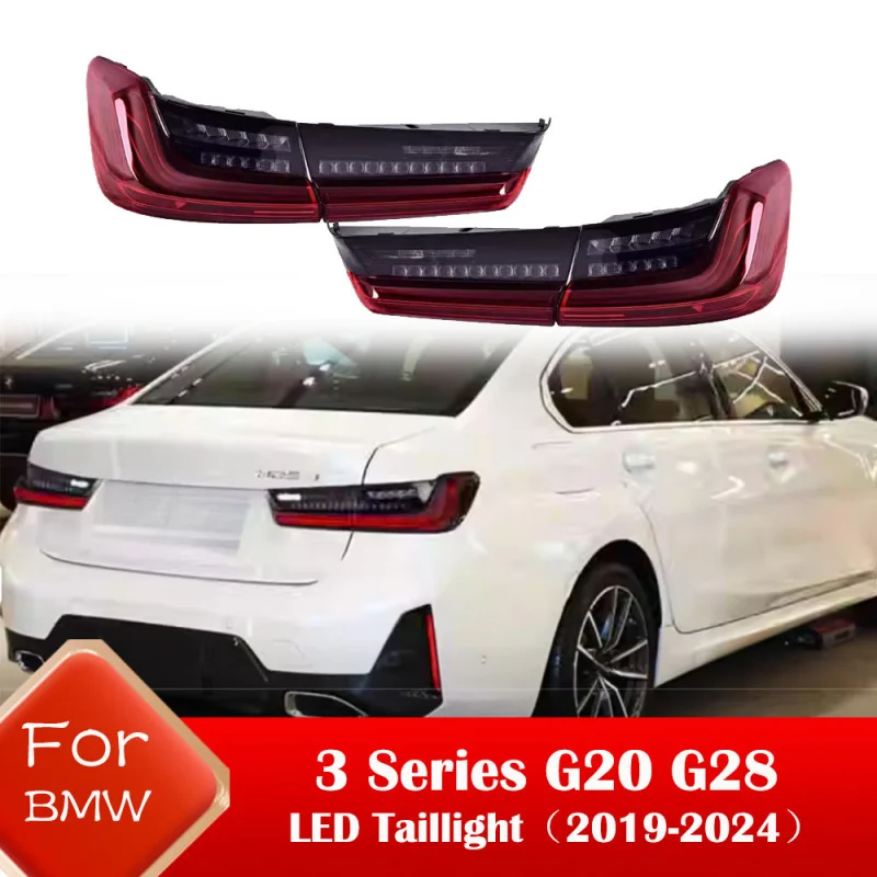 Taillight For BMW 3 Series G20 G28 G80 2019-2024 Models Tail Light Assembly Modification CSL Steel Wire LED Driving Rear Lamp