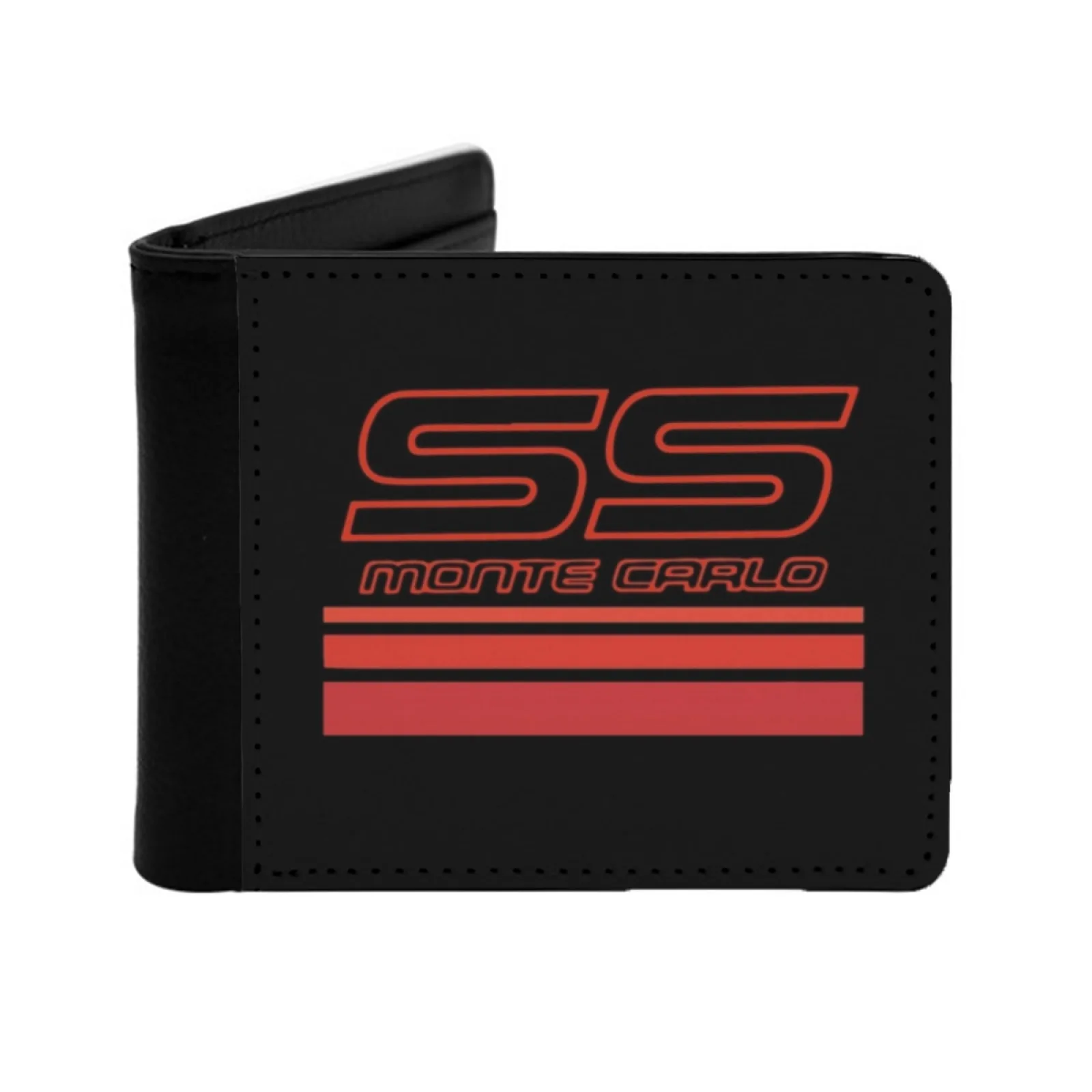 Monte Carlo Ss Red Shadows 1987 1988 Men Wallets Card Man Wallet Short Purse Bi-Fold Personalized Purses Monte Carlo Chevy Ss