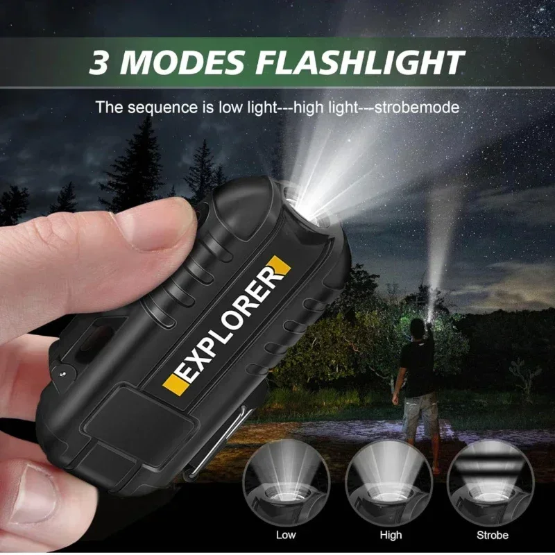 Multifunctional Waterproof Plasma Arc Lighter Outdoor Portable Rechargeable Lighting Lighter Camping Barbecue Special Lighter