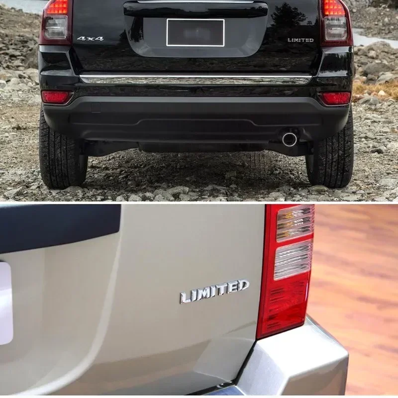 3D Metal 4X4 Limited Tailgate Emblem Sticker Car Rear Boot Trunk Badge for Jeep Grand Cherokee Compass Wrangler