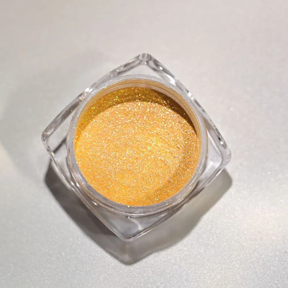 Ombretto camaleonte in polvere di mica Ombretto camaleonte perlescente lucido Fascino per unghie Fine brillante Pigmento cambiante multicromato a 6 colori