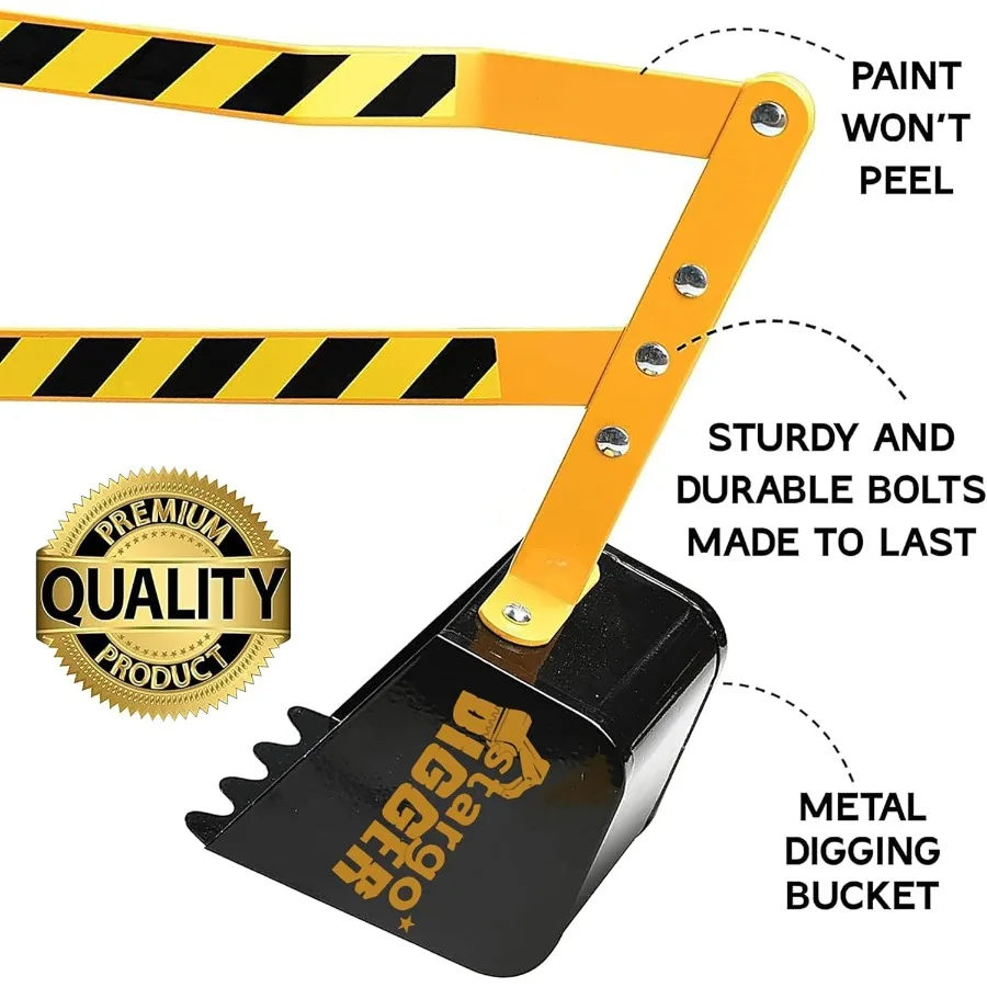 รถขุดทรายสำหรับเด็ก ของเล่นขุดทราย ของเล่นชายหาด ของเล่นทรายกลางแจ้งสำหรับเด็ก โครงเหล็กแข็งแรง หมุนได้ 360 องศา เล่นบทบาทสมมติ ทราย