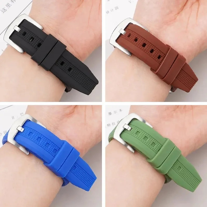 Universal Silicone Strap Breathable Watchband for Huawei Watch GT2/3 Waterproof Replacement Bracelet Rubber Soft Sport Wristbelt