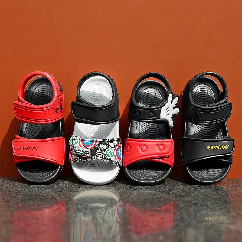 New Summer Kid Shoes Boy Sandals Outdoor Casual Sandals Parent-child Baby Play Flat Bottom Breathable Child Sports Beach Sandals