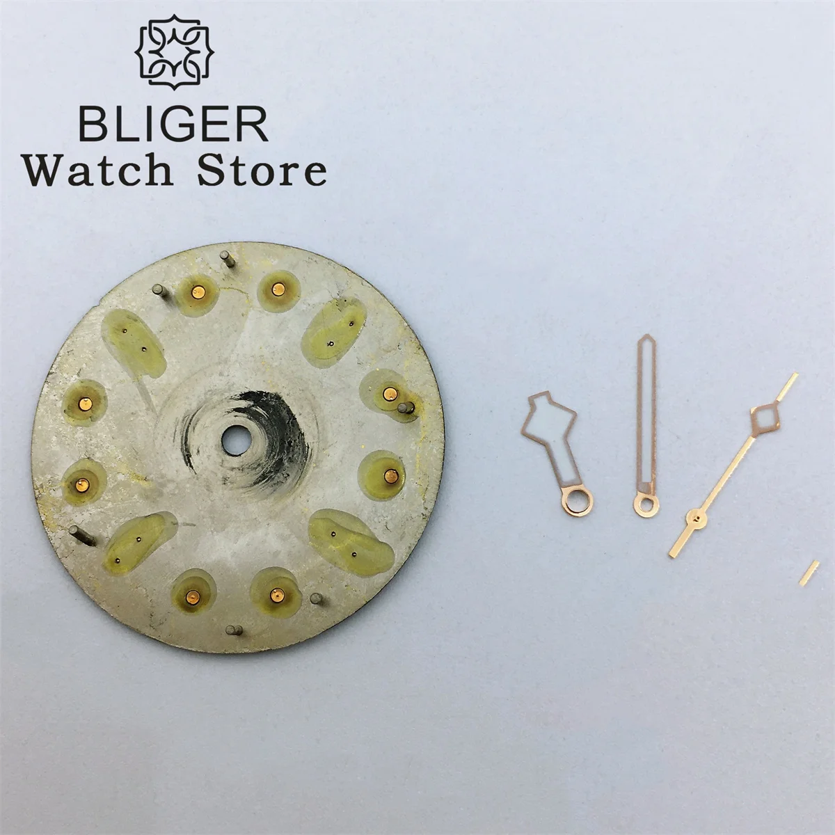 BLIGER 29mm Bronze Dial Rose Gold Index With Hands C3 Luminous Fit NH34 NH35 NH36 ETA 2836 2824 PT5000 Miyota DG Series Movement