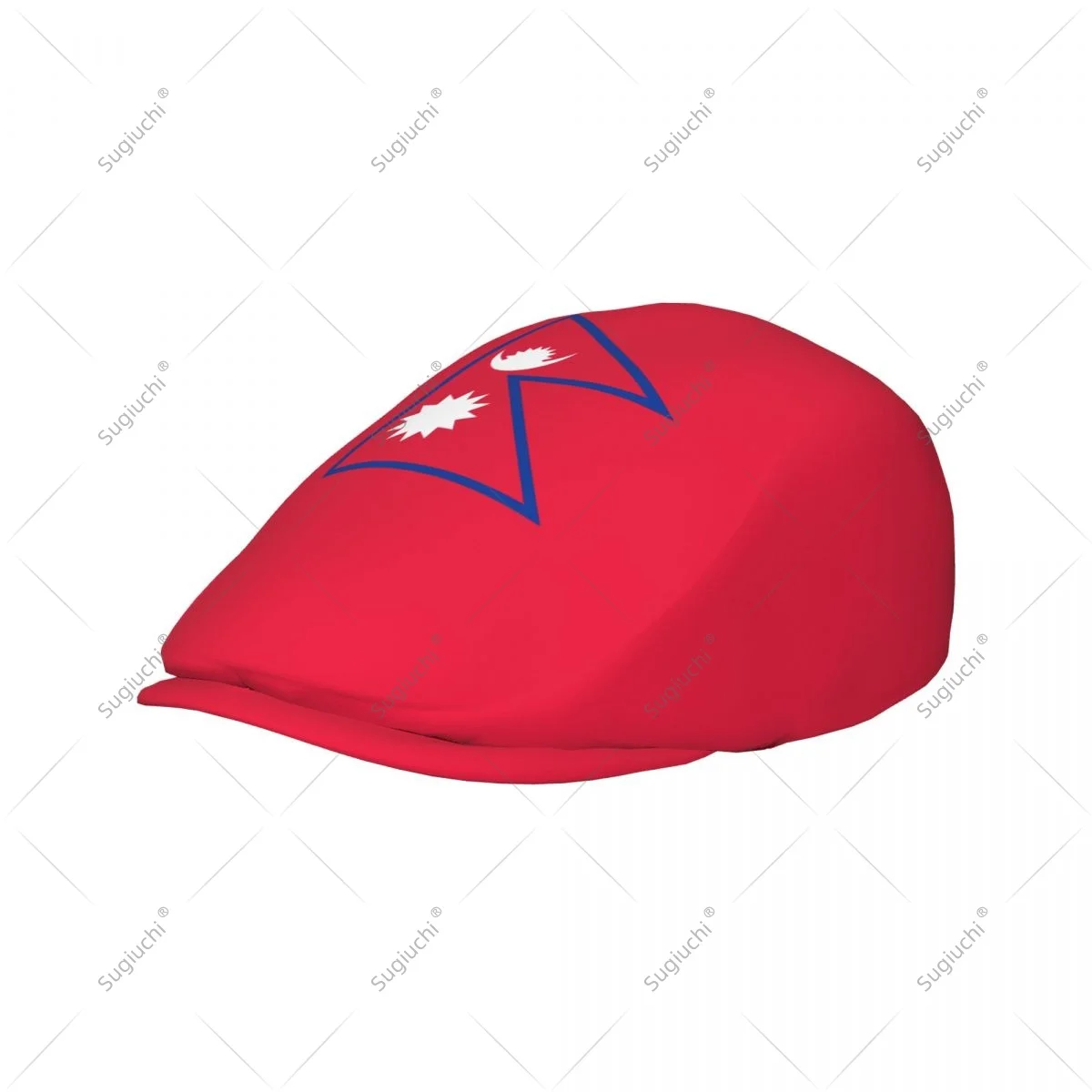 Forward cap Nepal Flag Men Women Flat Newsboy Driving Hat Cap Short Brim for Driving Daily visors hat