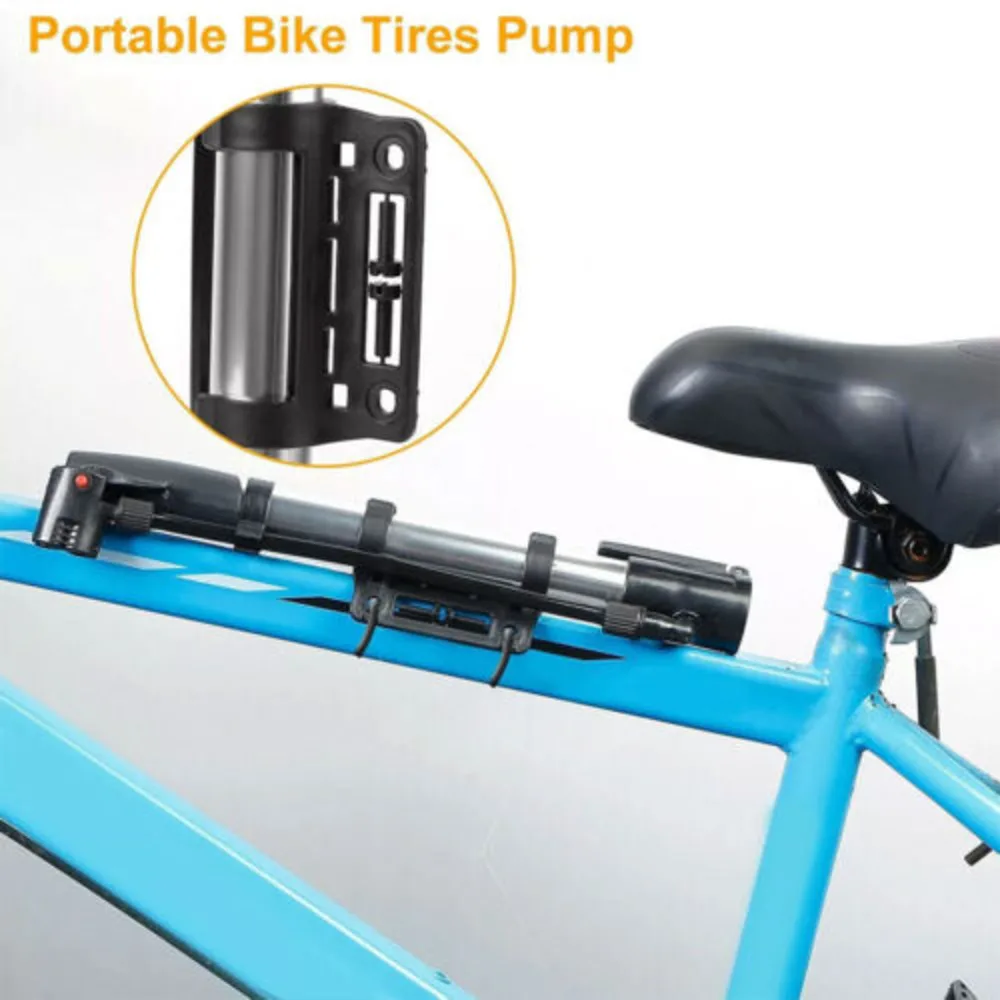 Mini Bicycle Portable Bike Tyre Iator Hand Pump Schrader Presta Vae UK