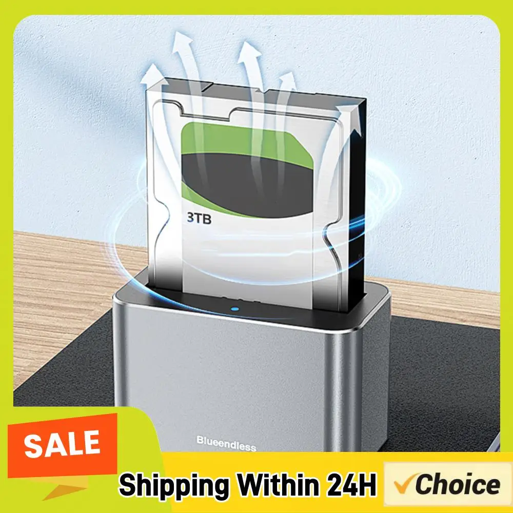 

SAS/SATA Hard Drive Dock USB3.0 To SATA External Hard Drive Docking Station 5Gbps Reader for 2.5/3.5 Inch SATA/SAS HDD SSD