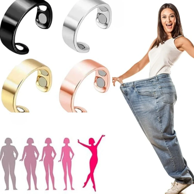 New Fashionable Dual Magnetic Therapy Adjustable Ring, Men's and Women's Health Daily Accessories Jewelry