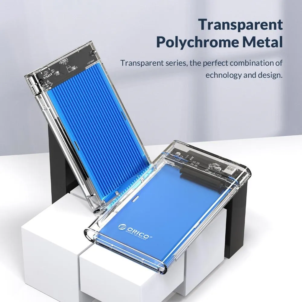 ORICO USB3.1 Gen1ประเภท C HDD กล่องฝาปิด USB3.0 HDD ภายนอกกล่องฝาปิด5Gbps สำหรับ Windows/Mac