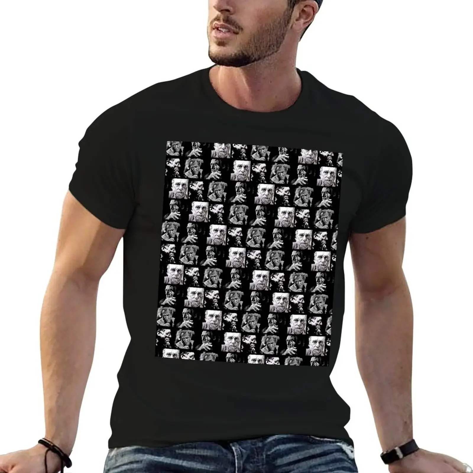 BUKOWSKI - 4 faces T-Shirt man clothes anime tshirt cute clothes shirts graphic tee shirts graphic tee men