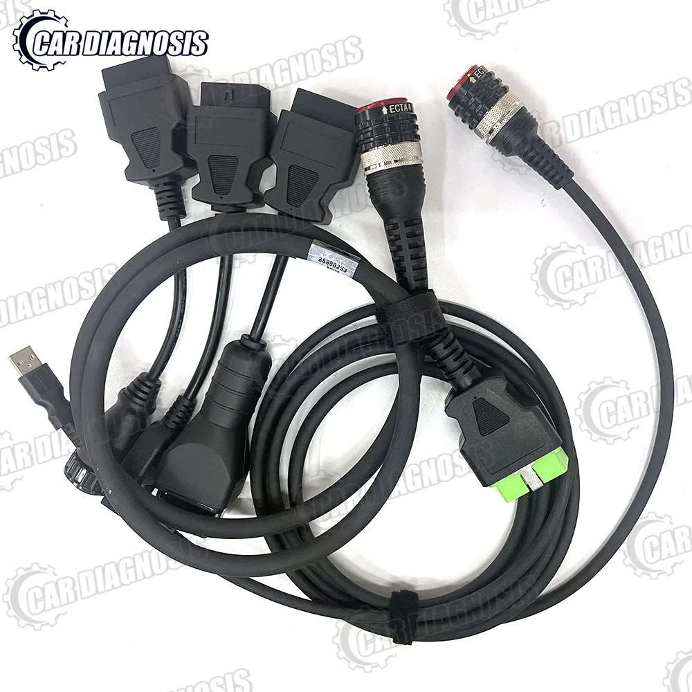 5pc OBD 88890304+8 Pin 88890306+USB 88890305+14 pin+12 pin diagnostic Cable for VOCOM 88890300 VOCOM 2 II 88894000 adapter