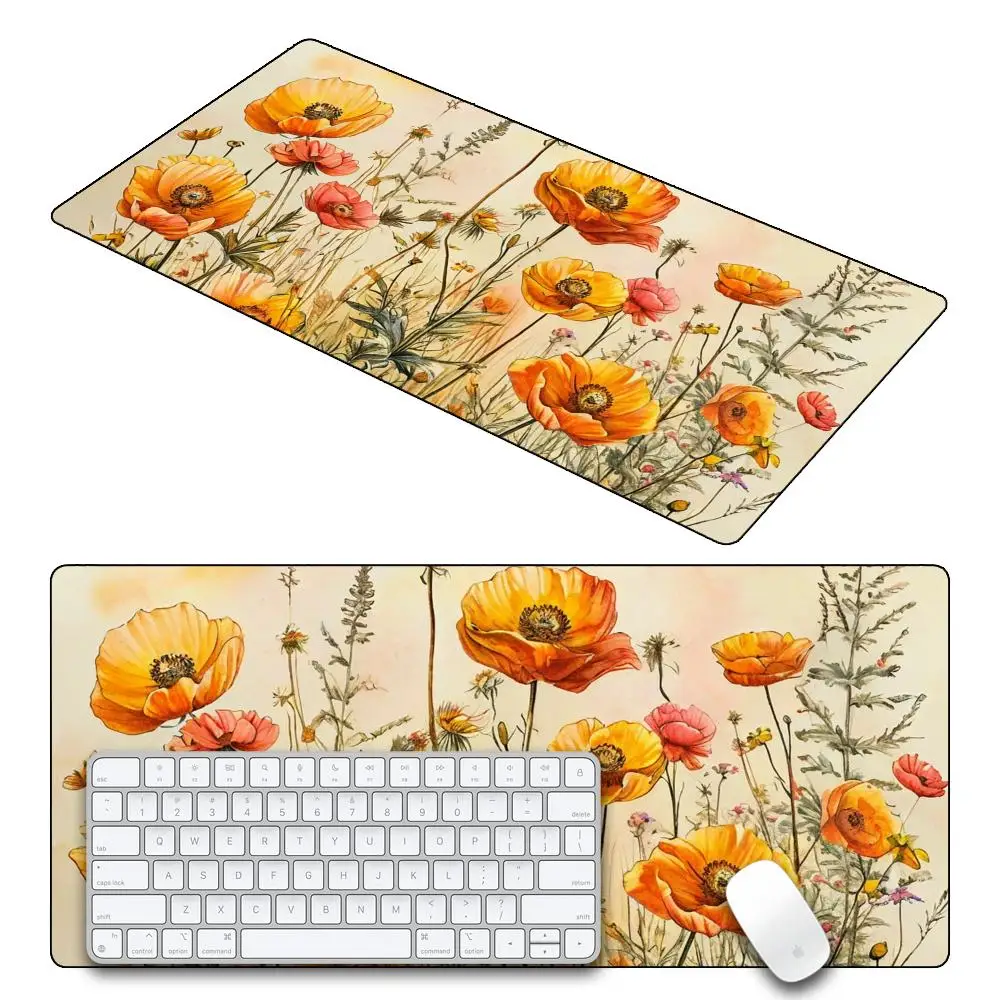 

Коврик для мыши с цветами, коврик для мыши, настольный коврик для мыши, милый HD настольный коврик, расширенные коврики для игровой клавиатуры, большой коврик для геймерской мыши XXL 90x40