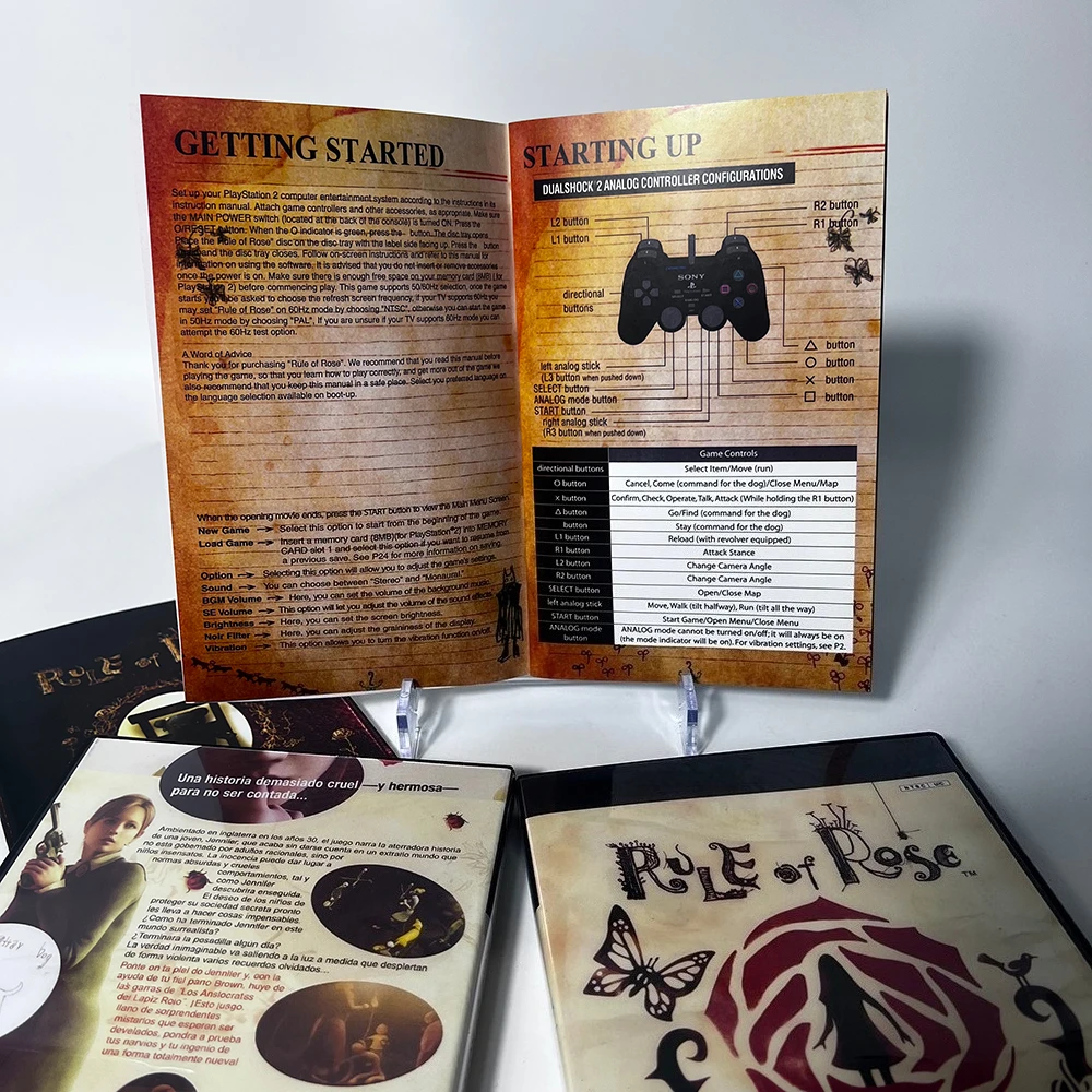 Dla gry na PS2 'Rose Rules' - kopia CD z instrukcją, wersja NTSC UC/PAL, kompatybilna z kartą FreeMcBoot z poprawką ESR, gotowa do użycia. — zdjęcie produktu 3