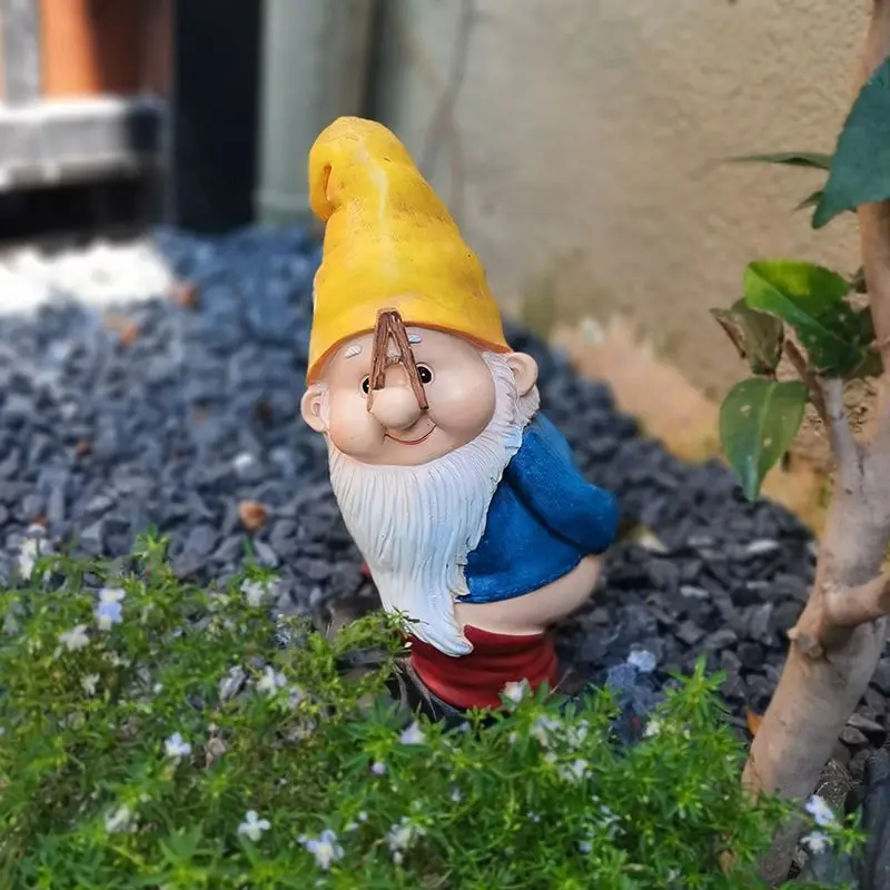 

Dwarf statue ornaments, resin crafts, garden decoration cartoon statues, elf garden decoration sculptures, rural lawn decoration