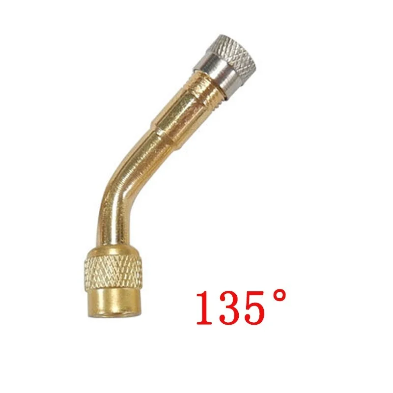 Válvulas de neumáticos de coche, tubo de extensión de inflado, adaptador de 45/90/135 grados, accesorios universales de conector de válvula de