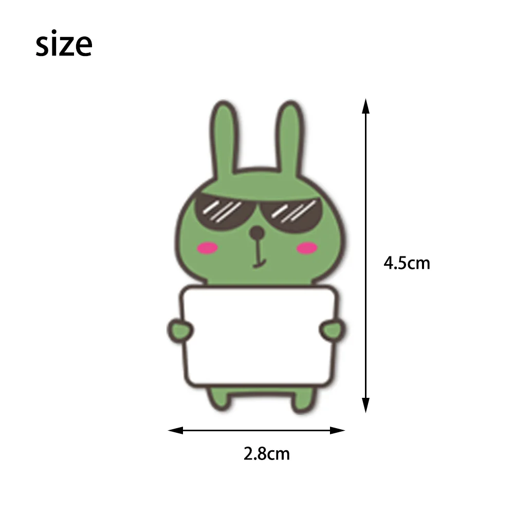 만화 동물 이름 스티커, 학교 용품, 15 가지 디자인, 빈 단어 스티커, 병 라벨 문구, 45-90 개