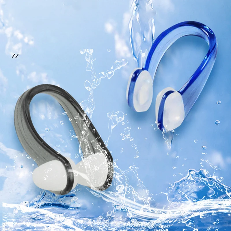 1set Swimming Nose Clip Earplugs Suit Swim Earplugs Small Size for Adult Children Waterproof Soft Silicone Nose Clip Ear Plug