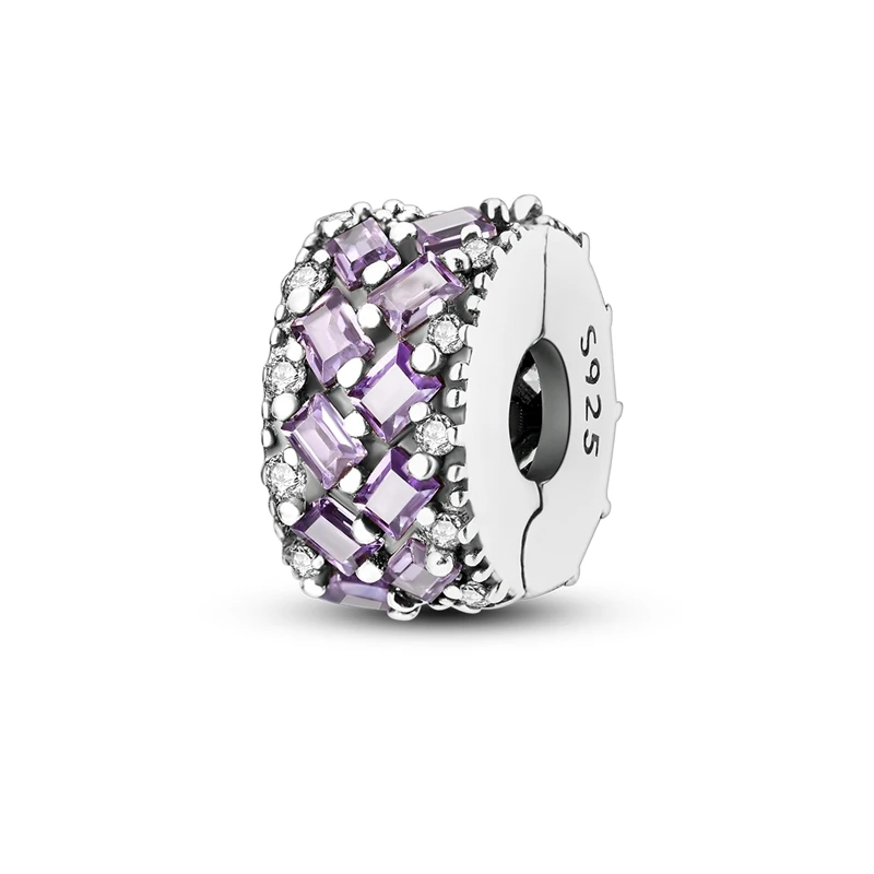 Passend für Original-Charms, Perlen aus 925er-Sterlingsilber, Clip-Charms, Zirkon-Silikon-Abstandsperlen für Armband, Frauen, DIY, Geschenk, Party